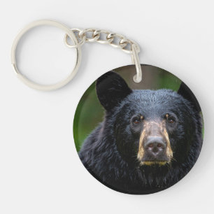 Schwarzbär-Wildnis-Design Schlüsselanhänger