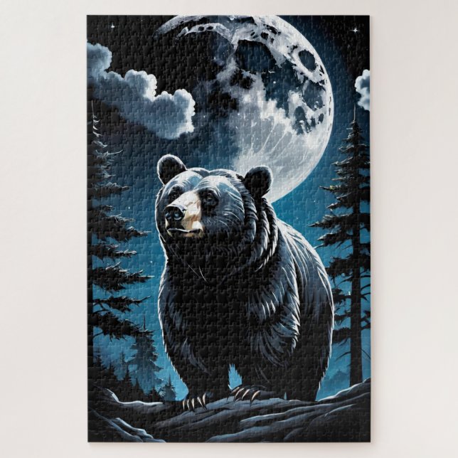 Schwarzbärenmoon Puzzle (Vertikal)