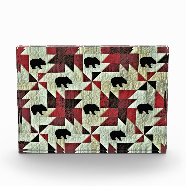 Schwarzbärenquilt Fotoblock (Vorderseite)