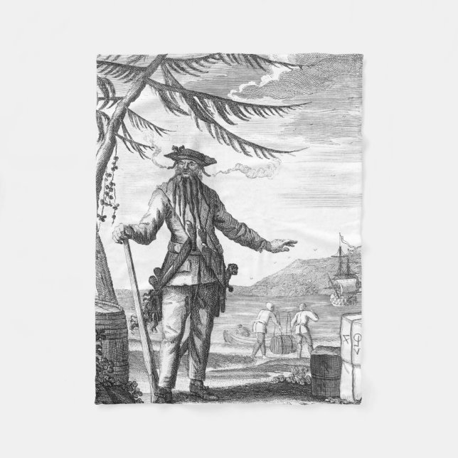 Schwarzbart Fleecedecke (Vorderseite)