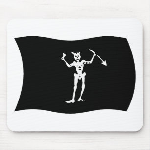 Schwarzbartenflagge Mousepad