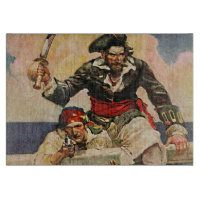 Schwarzbartenpferd-Pirate und Mate-Illustration
