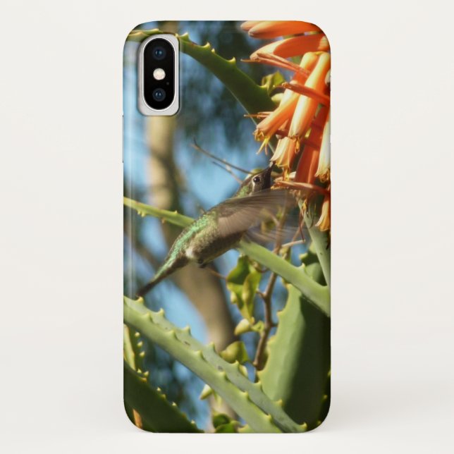 Schwarzbraun-Hummingvogel im Flug Case-Mate iPhone Hülle (Rückseite)