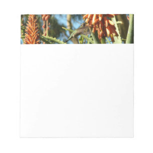 Schwarzbraun-Hummingvogel im Flug Notizblock