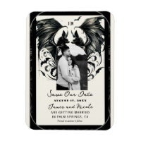 Schwarzcreme Silbergotische Liebe Fledermäuse Save
