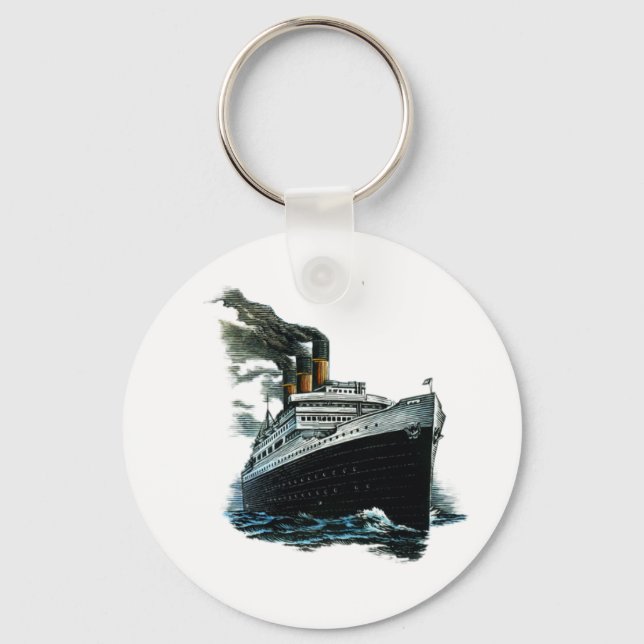 Schwarzdampfschiff Schlüsselanhänger (Vorderseite)