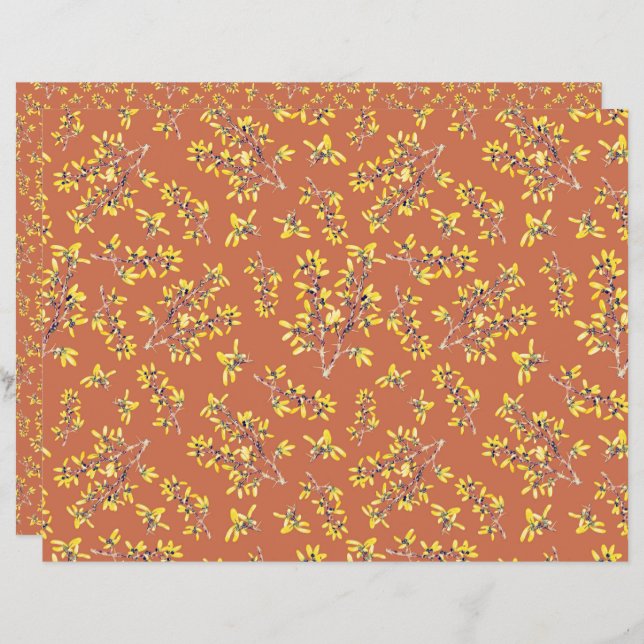 Schwarzdorn-Äste Herbstfarben (Vorne/Hinten)