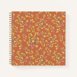 Schwarzdorn-Äste Herbstfarben Notizbuch