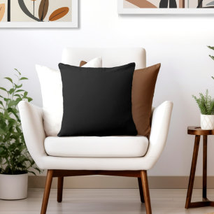 Schwarze 20" Baumwolle Kissen