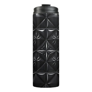 Schwarze 3D-Matrix Thermosbecher