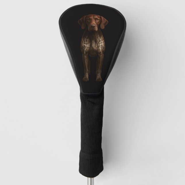 Schwarze 4 Luxe Golf Driver Hülle, Deutscher Point Headcover (Vorderseite)