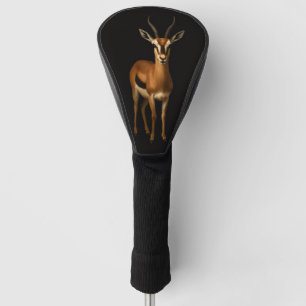 Schwarze 4 Luxe Golf Driver Hülle, Elegante Gazell Headcover