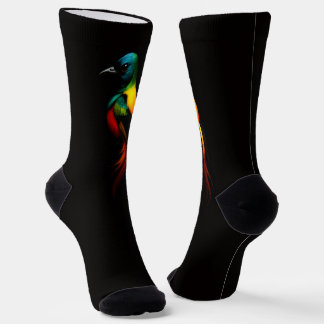 Schwarze 4 Luxe Herren nachhaltige Socken Regenbog