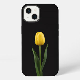 Schwarze 4 Luxe iPhone 13, Goldene Tulpe 13 Hülle