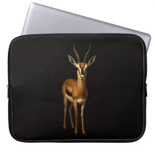 Schwarze 4 Luxe Laptop-Hülle, Elegante Gazella Laptopschutzhülle