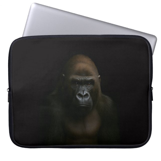 Schwarze 4 Luxe Laptop-Hülle, Gorilla Laptopschutzhülle (Vorderseite)