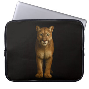 Schwarze 4 Luxe Laptop-Hülle, Silent Prime Puma Laptopschutzhülle