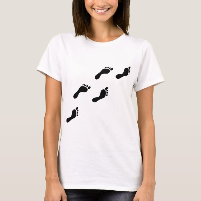 schwarze Abdrücke T-Shirt (Vorderseite)