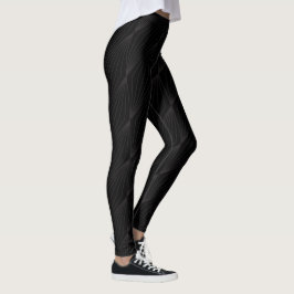 Schwarze Abstrakte Leggings