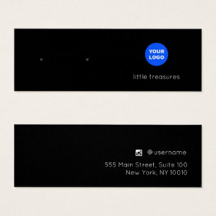 Schwarze Add-Logo-Plakatkarte