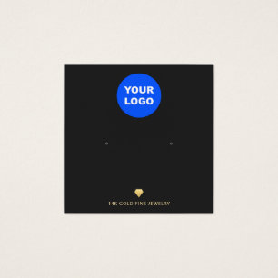 Schwarze Add-Logos mit Fine Juwelier-Grafikkarte