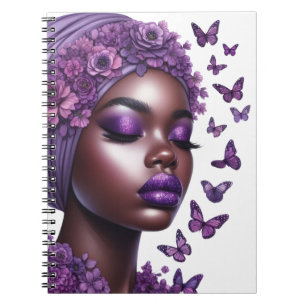 Schwarze Afrikanerin Melanin-Schwänze Notizblock