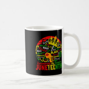 Schwarze Afrikanische Frauenhaare im Jüdischen Ged Kaffeetasse