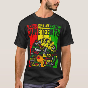 Schwarze Afrikanische Hair im Jungsteinzeitalter e T-Shirt