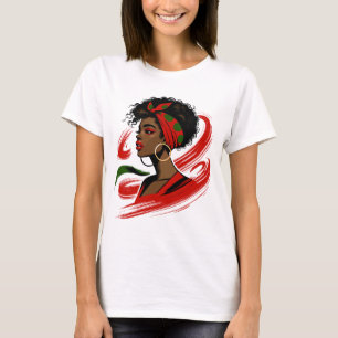 Schwarze Afro-Frau – Stark, Schön & Stolz  T-Shirt