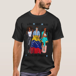 Schwarze afro-venezolanische Tochter Familie Venez T-Shirt