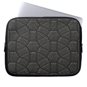 Schwarze Alien Carvingdesign Laptopschutzhülle