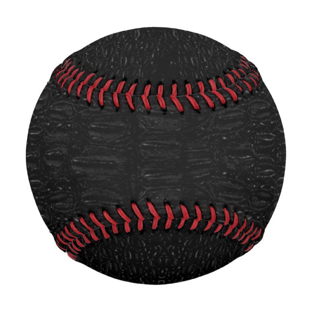 Schwarze Alligator-Skin - Neu Baseball (Vorderseite)
