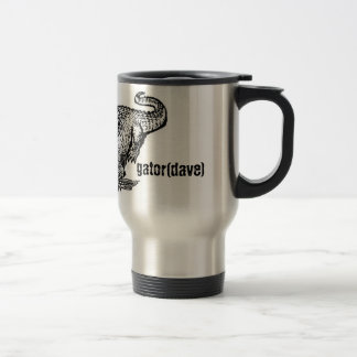 schwarze Alligatorreise-Tasse Reisebecher