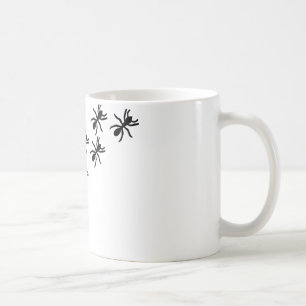 schwarze Ameisenspur Tasse