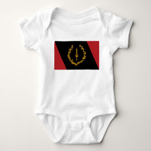 Schwarze Amerikanische Heritage-Flagge Baby Strampler