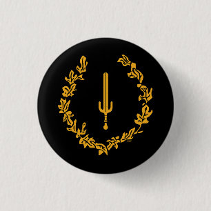 Schwarze Amerikanische Heritage-Flagge Button