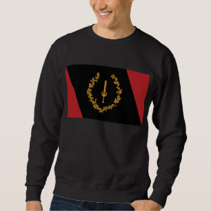 Schwarze Amerikanische Heritage-Flagge Sweatshirt