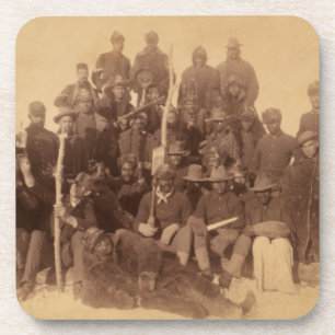 Schwarze amerikanische Kampf-Kavallerie: Buffalo K Getränkeuntersetzer