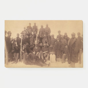 Schwarze amerikanische Kampftruppen: Buffalo Krieg Post-it Klebezettel