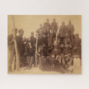 Schwarze amerikanische Kampftruppen: Buffalo Krieg Puzzle