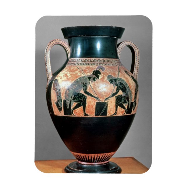 Schwarze Amphora mit Ajax und Achilles, Magnet (Vertikal)