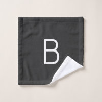 Schwarze Anfangsbuchstaben Monogram modern