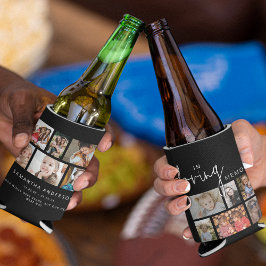 Schwarze Angepasste Erinnerung 12-FotoCollage Dosenkühler