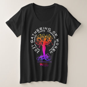 Schwarze Ansammlung / Differenzen / Weißbuchstabe Große Größe T-Shirt