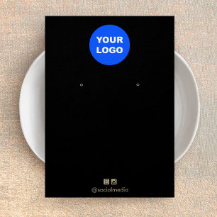 Schwarze Anzeigetafel für das Logo hinzufügen