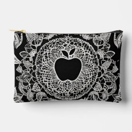 Schwarze Apple-KI-Kunst Zubehörtasche