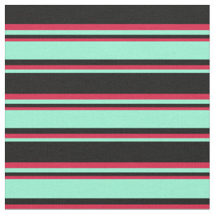 Schwarze, Aquamarine und farbenfrohe Linien mit Cr Stoff