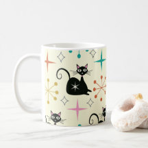 Schwarze Atomkatze aus dem Mittelalter mit Sternex