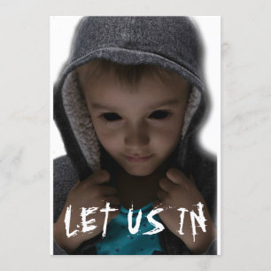 Schwarze Augen Kinder BEK Lass Uns Rein Gruselig S Einladung