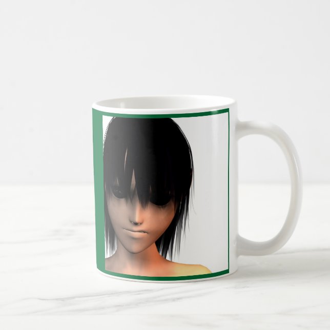 Schwarze Augen-Tasse Tasse (Rechts)